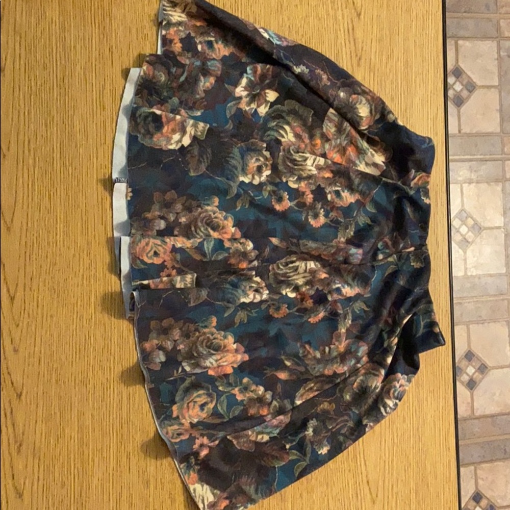 Zara Floral Mini Skirt